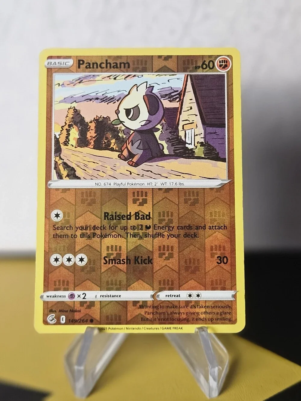 Pancham 149/264 Pokemon TCG Reverse Holo Rare